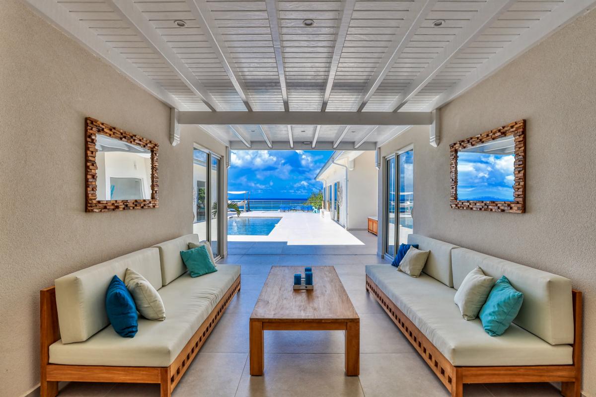 76_VillaAzurDream Location villa st Martin Terres Basse 7 chambres 14 personnes avec piscine et vue mer_30